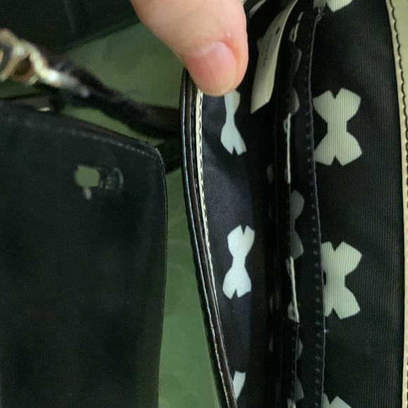 Kate Spade Chelsea Park striped patent clutch with bow - Picture 4 of 4